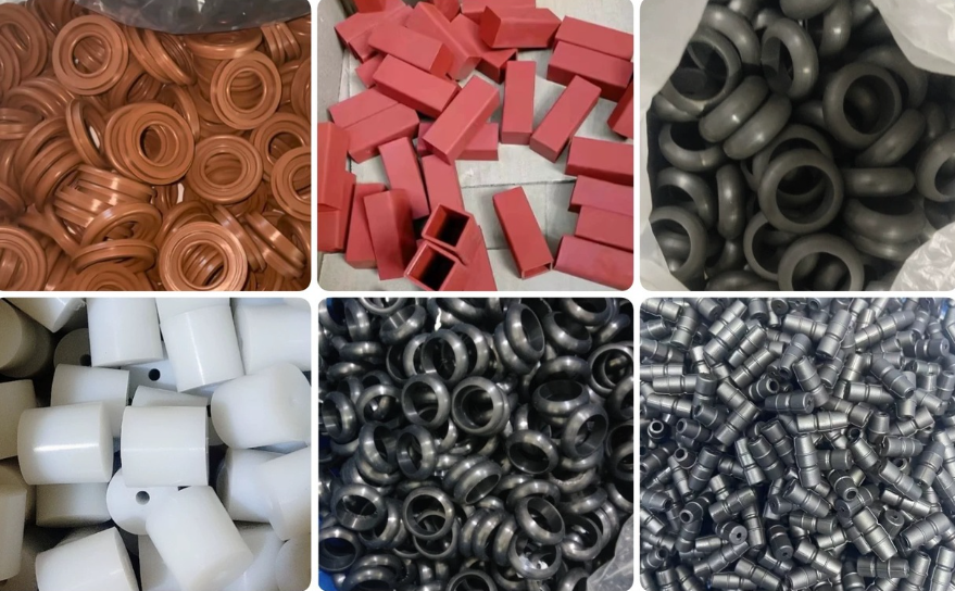 HCR/HTV/Solid Silicone Rubber 6 customized solid silicone rubber parts
