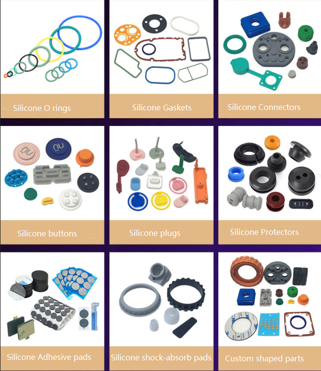 Fluorosilicone (FVMQ) 1 different silicone parts 1